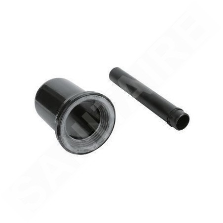 Grohe Accessoires - Set d'entrée et de sortie pour toilettes, noir 37104K00