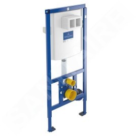 Villeroy & Boch O.novo - Ensemble de bâti-support ViConnect, cuvette et abattant, DirectFlush, SoftClosing et plaque de