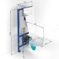 Villeroy & Boch O.novo - Ensemble de bâti-support ViConnect, cuvette et abattant, DirectFlush, SoftClosing et plaque de