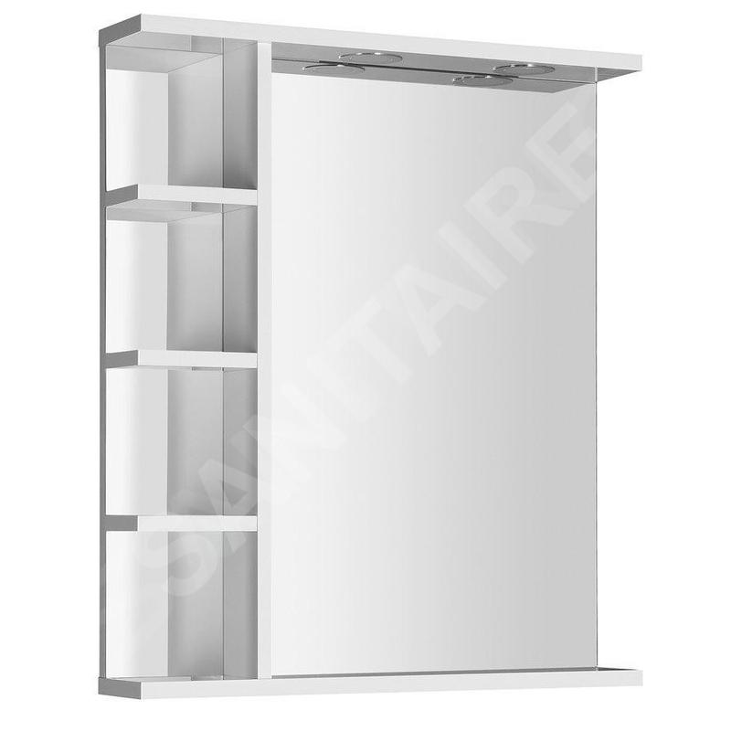 Aqualine Zoja - Miroir avec éclairage LED 600x700x120 mm, blanc KO370