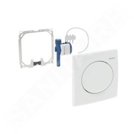 Geberit Systèmes de chasse d’eau - Commande de chasse d'eau d’urinoir, blanc alpin 115.820.11.5