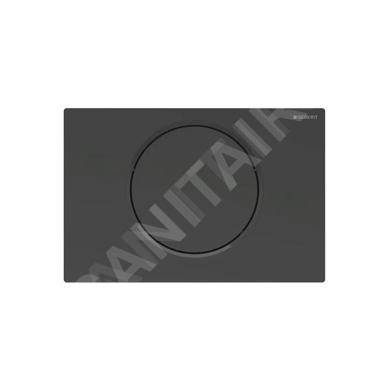 Geberit Sigma10 - Plaque de déclenchement, noir mat 115.758.16.5