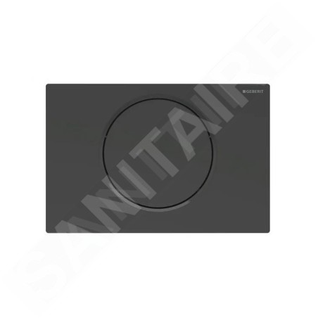 Geberit Sigma10 - Plaque de déclenchement, noir mat 115.758.16.5