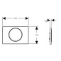 Geberit Sigma10 - Plaque de déclenchement, noir mat 115.758.16.5