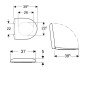 Geberit Selnova Compact - Abattant WC, blanc 501.877.00.1