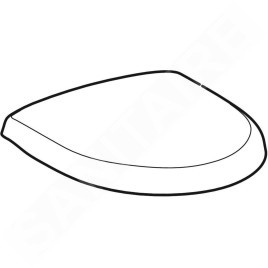 Geberit Selnova Compact - Abattant WC, blanc 501.877.00.1