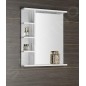 Aqualine Zoja - Miroir avec éclairage LED 600x700x120 mm, blanc KO370