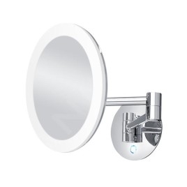 Nimco Miroir de maquillage - Miroir de maquillage mural avec éclairage LED, chrome ZK 20265-26