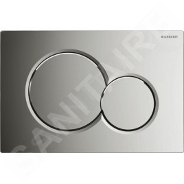 Geberit Duofix - Bâti-support pour WC suspendu avec plaque de déclenchement Sigma01, chrome poli + Ideal Standard Tesi -