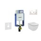 Geberit Kombifix - Bâti-support pour WC suspendu avec plaque de déclenchement Sigma 20, blanc/chrome brillant + Ideal Standard Geberit Kombifix - Bâti-support pour WC suspendu avec plaque de déclenchement Sigma 20, blanc/chrome brillant + Ideal Standard
