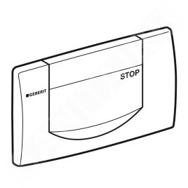 Geberit Twinline - Plaque de déclenchement 200F, blanc alpin 115.222.11.1