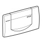 Geberit Twinline - Plaque de déclenchement 200F, blanc alpin 115.222.11.1