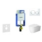 Geberit Kombifix - Ensemble bâti-support, cuvette de toilette et siège ME by Starck, Rimless, SoftClose, plaque Sigma20, Geberit Kombifix - Ensemble bâti-support, cuvette de toilette et siège ME by Starck, Rimless, SoftClose, plaque Sigma20,
