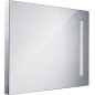 Nimco Miroirs - Miroir de salle de bains série 1000 rétro-éclairé par LED, 600 x 800 mm, carré, aluminium ZP 1002 Nimco Miroirs - Miroir de salle de bains série 1000 rétro-éclairé par LED, 600 x 800 mm, carré, aluminium ZP 1002