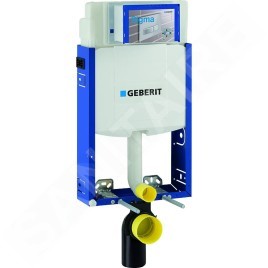 Geberit Kombifix - Ensemble bâti-support, cuvette de toilette et siège ME by Starck, Rimless, SoftClose, plaque Sigma20,