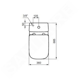 Ideal Standard i.Life A - Abattant WC softclose, blanc T453101