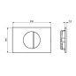 Ideal Standard Oleas - Plaque de déclenchement, noir R0503A6