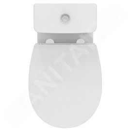 Ideal Standard Eurovit - WC à poser avec abattant SoftClose, évacuation Vario, remplissage par le bas, RimLS+, blanc W007501