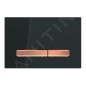 Geberit Sigma50 - Plaque de déclenchement 2 touches, noir / or rouge 115.670.DW.2