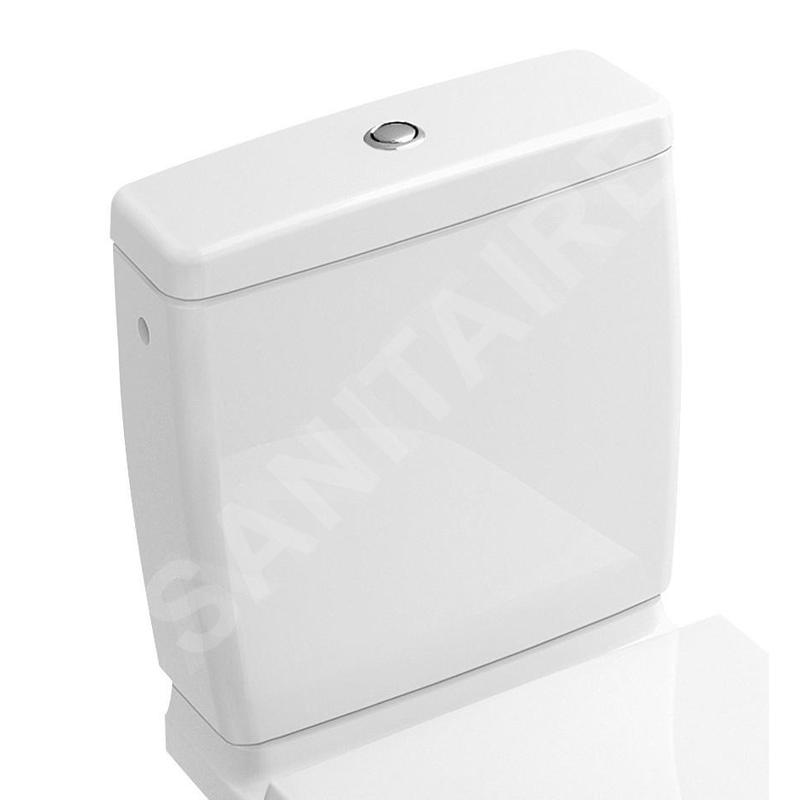 Villeroy & Boch O.novo - Réservoir de chasse d’eau pour WC à poser, alimentation latérale/arrière, blanc alpin 5788S101 Villeroy & Boch O.novo - Réservoir de chasse d’eau pour WC à poser, alimentation latérale/arrière, blanc alpin 5788S101