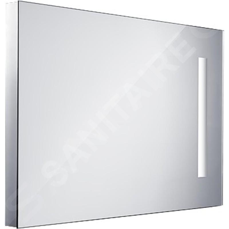Nimco Miroirs - Miroir de salle de bains série 1000 rétro-éclairé par LED, 500 x 700 mm, carré, aluminium ZP 1001 Nimco Miroirs - Miroir de salle de bains série 1000 rétro-éclairé par LED, 500 x 700 mm, carré, aluminium ZP 1001