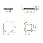 Ideal Standard Tempo - abattant WC, Soft-close, blanc T679901