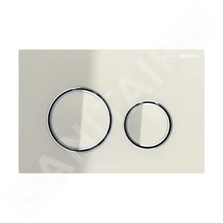 Geberit Sigma21 - Plaque de déclenchement, chrome / sable gris 115.884.JL.1
