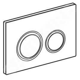Geberit Sigma21 - Plaque de déclenchement, chrome / sable gris 115.884.JL.1