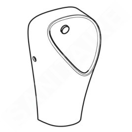 Geberit Urinoirs - Urinoir Narva, arrivée arrière, blanc 501.655.00.1