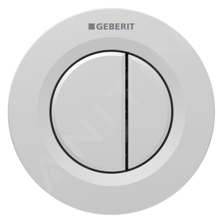 Geberit Systèmes de chasse d’eau - Commande à distance de chasse d'eau type 01, 2 actions, easy to clean, chrome mat