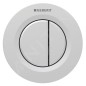 Geberit Systèmes de chasse d’eau - Commande à distance de chasse d'eau type 01, 2 actions, easy to clean, chrome mat