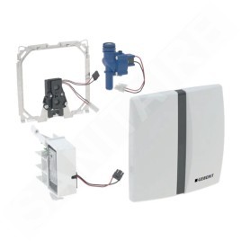Geberit Systèmes de chasse d’eau - Commande électronique de chasse d'eau d’urinoir, alimentation secteur, blanc alpin