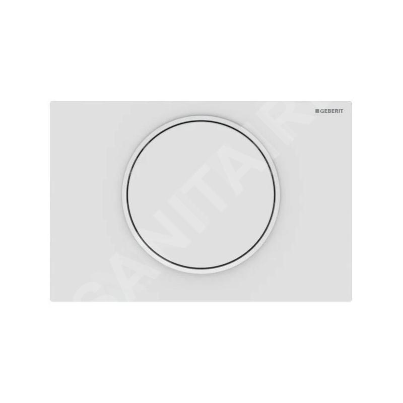 Geberit Sigma10 - Plaque de déclenchement, blanc mat 115.758.01.5
