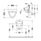 Duravit Urinals - Urinoir, arrivée d'eau arrière, blanc 0851350000