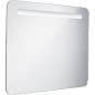 Nimco Miroirs - Miroir de salle de bains série 2000 rétro-éclairé par LED, 800 x 600 mm, carré, aluminium ZP 2003 Nimco Miroirs - Miroir de salle de bains série 2000 rétro-éclairé par LED, 800 x 600 mm, carré, aluminium ZP 2003