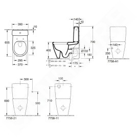 Villeroy & Boch Avento - Cuvette de WC, DirectFlush, blanc alpin 5644R001