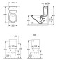 Villeroy & Boch O.novo - cuvette de WC, sortie arrière, CeramicPlus, blanc alpin 662310R1 Villeroy & Boch O.novo - cuvette de WC, sortie arrière, CeramicPlus, blanc alpin 662310R1