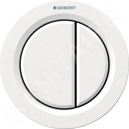 Geberit Systèmes de chasse d’eau - Déclenchement à distance type 01, pneumatique, pour rinçage double touche, blanc alpin