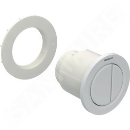Geberit Systèmes de chasse d’eau - Déclenchement à distance type 01, pneumatique, pour rinçage double touche, blanc alpin
