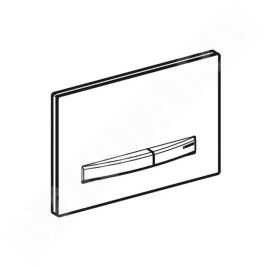 Geberit Sigma50 - Plaque de déclenchement, chrome / lave 115.788.JK.2