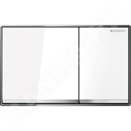 Geberit Omega60 - Plaque de déclenchement OMEGA60, blanc 115.081.SI.1