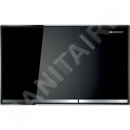Geberit Sigma60 - Plaque de déclenchement, verre/noir 115.640.SJ.1