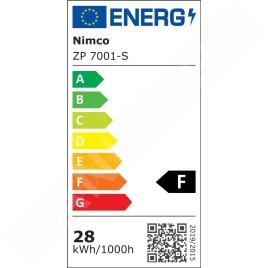 Nimco Miroirs - Miroir de salle de bains LED rétro-éclairé série 7000, 800 x 650 mm, arrondi, avec capteur, aluminium ZP 7001-S