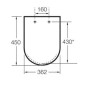 Roca Meridian - Abattant WC, SlowClose, blanc A8012A200B