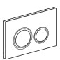 Geberit Sigma21 - Plaque de déclenchement 2 touches, noir / laiton 115.652.SJ.1