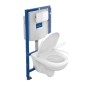 Villeroy & Boch O.novo - Ensemble de bâti-support ViConnect, cuvette et abattant, DirectFlush, SoftClosing et plaque de Villeroy & Boch O.novo - Ensemble de bâti-support ViConnect, cuvette et abattant, DirectFlush, SoftClosing et plaque de