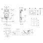 Geberit Kombifix - Ensemble bâti-support, cuvette de toilette et siège Subway 2.0, DirectFlush, SoftClose, CeramicPlus et