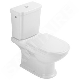 Villeroy & Boch Hommage - Réservoir de chasse d’eau, avec CeramicPlus, blanc - réservoir, laiton allié 772116R1