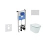 Ideal Standard ProSys - Ensemble pour WC suspendu, cuvette et abattant Connect Air, Plaque de déclenchement Oleas M1, Ideal Standard ProSys - Ensemble pour WC suspendu, cuvette et abattant Connect Air, Plaque de déclenchement Oleas M1,