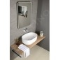 Sapho Float - Miroir arrondi avec éclairage LED 600x800 mm, blanc 22572 Sapho Float - Miroir arrondi avec éclairage LED 600x800 mm, blanc 22572